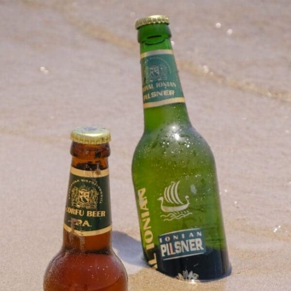 Beer in sand