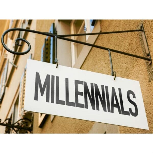 Millennial hotel sign