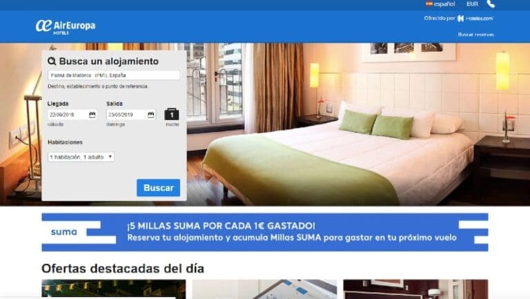 Air Europa guests are now able to book accommodation deals via ESP connection