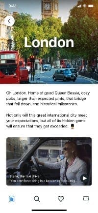 London Destination Screen