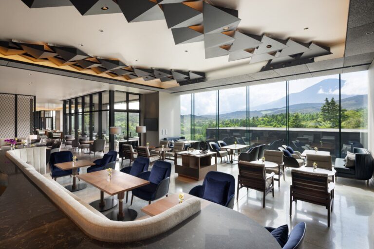 Lobby lounge at Fuji Speedway Hotel